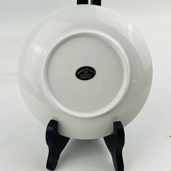 Johann Haviland Silver Wheat Bread & Butter Plate Silver Rim 5.75" - Picture 2 of 4